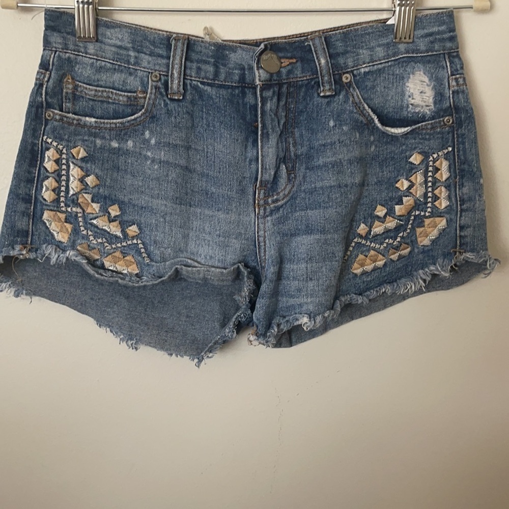FREE People Tulum' Vintage Denim Cutoff Shorts - Picture 3 of 6